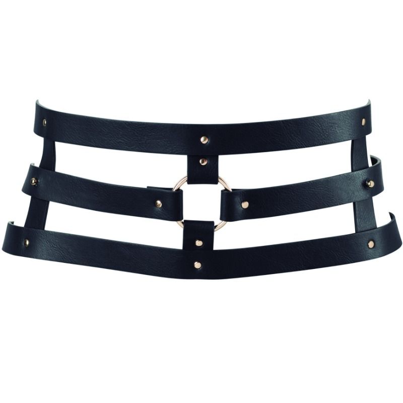 Maze Belt with Strap — Black