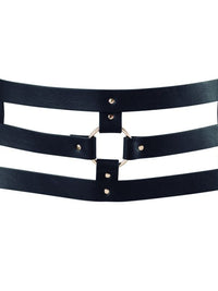 Maze Belt with Strap — Black