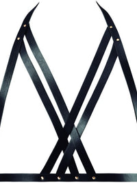 Maze Halter Bra Harness — Black