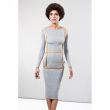 Maze Harness Dress — Brown