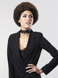 Maze Necklace with Strap — Black