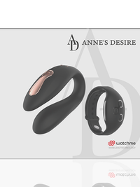 ANNE'S DESIRE - DUAL PLEASURE TECNOLOG A WATCHME BLACK